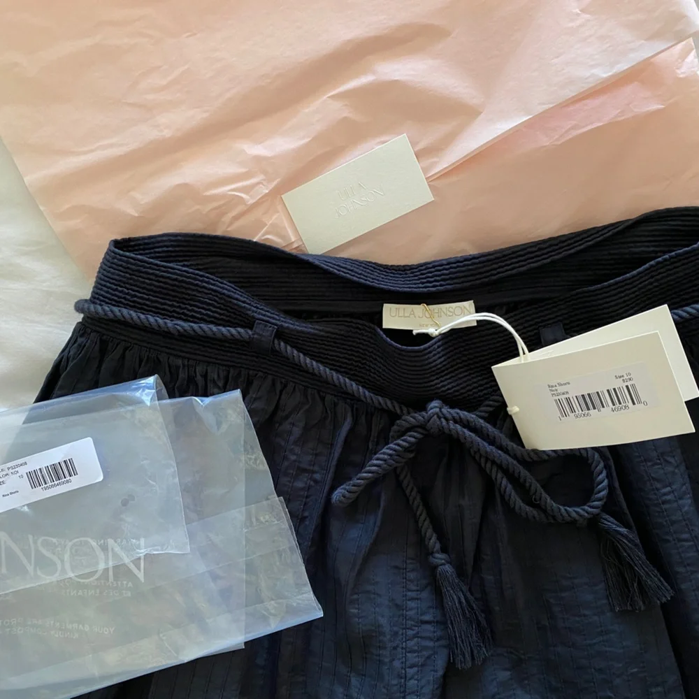 NWT Ulla Johnson Sz 10, Rina Tassel Short - Black - Picture 2 of 5